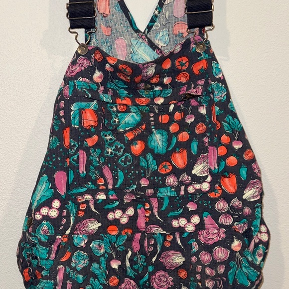 ✨RARE ✨ Duluth Trading Co 🍅🥕Heirloom Gardening Overall Shorts | L - Picture 5 of 10